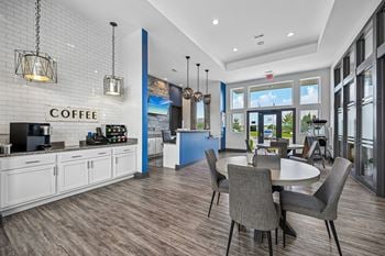 Stocked coffee bar